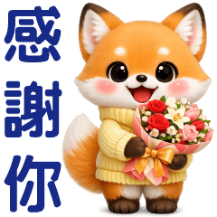 Cute fox stickers for everyday use