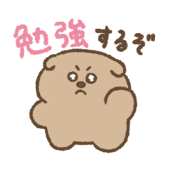 勉強するぞ！わんこ