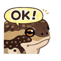 アメフクラガエル？のスタンプ