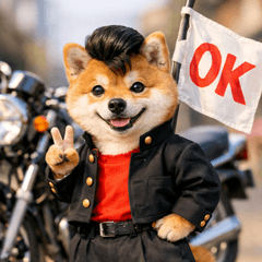 とびだす★ヤンキー柴犬★不良 犬 わんこ