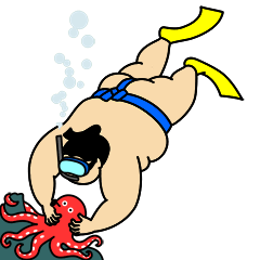 動くおすもうちゃんの 夏