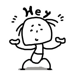 落書きが貴方を見つめています。