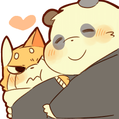 レッサー君とパンダ君。