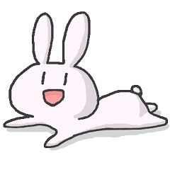 笑顔のうさぎ