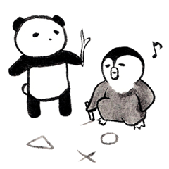 ふでペンギン with ふでペンぱんだ