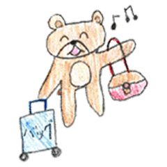 可愛いクマさんスタンプ