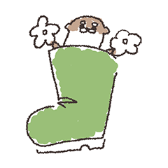 カワウソ in ブーツ