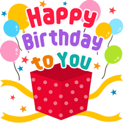 飛びだす！お祝い＆誕生日おめでとう☆