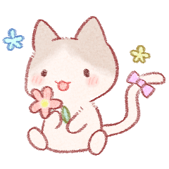 Sticker of kawaii animal