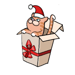 冬スタンプ特集 ぼっちにゃんこ