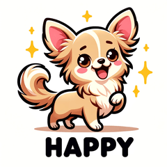 カワイイ❤ロングコートチワワ（ベージュ）