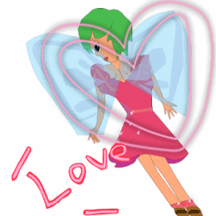 pink flower fairy-2024 LET'S DRAW