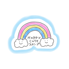 Happy Cute Sticker.