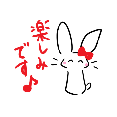 敬語のほのぼのうさぎ