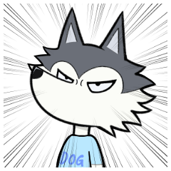 シベリアンハスキーのハスキィ君