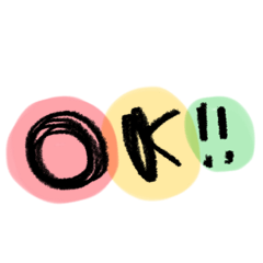 シンプルカラフル文字