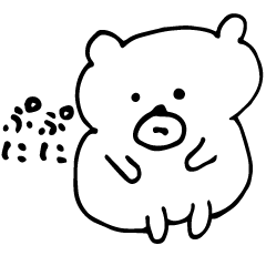 ふてぶてしいくまさん