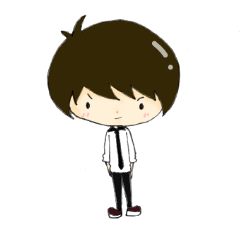 細ネクタイのぼく