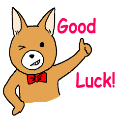 英語でわんこのライフスタンプ