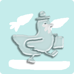 ぷるぷるつやつや！とり透明シール