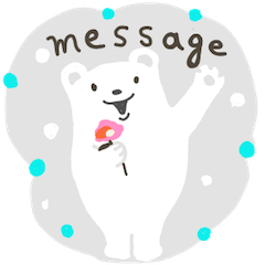 メッセージカード風　敬語スタンプ