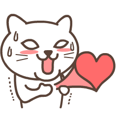 動く!しろねこ!