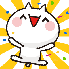 毎日使える！全力でリアクションするねこ