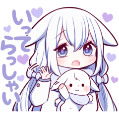 うさみみ少女(雪)