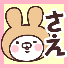 【さえ】の名前うさぎ