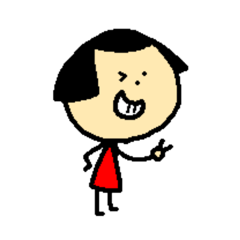 小さなおかっぱの女の子