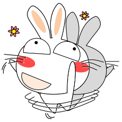 真っ白だよ、うさぎサン