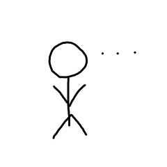 棒人間謎すぎるスタンプ