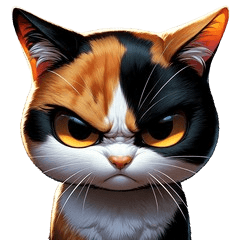 三毛猫ファンのための面白表情スタンプ