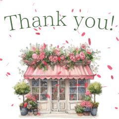 動く▶️花びらが舞う‼おしゃれな花屋さん