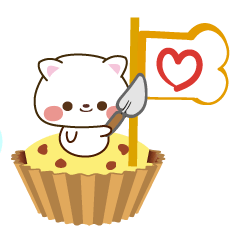 しろしろ猫ちゃん(パン大好き編)