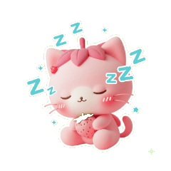 いちご猫、またね！バイバイ