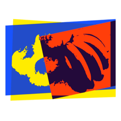 MANGO BANANA POP ART STICKERS.