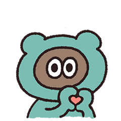 たぬきゅんフレンズ たぬきゅんのスタンプ