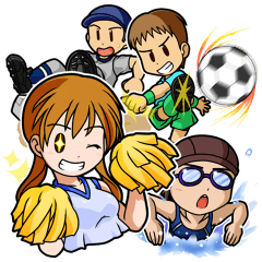 部活応援スタンプ