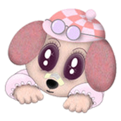 かわいい動物のキャラクターです。