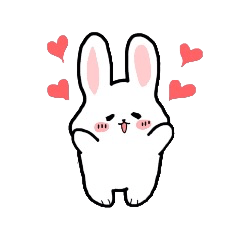 白いうさちゃん