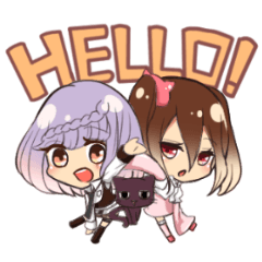 ミカとコニの日常スタンプ