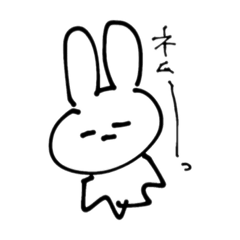 表情多分ないうさぎちゃん