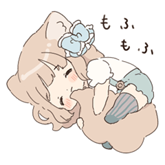 おおかみ耳の女の子ここちゃん2