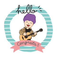 小悪魔おじさんスタンプ