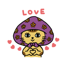 ほっかむり猫ちゃん