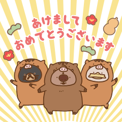 冬のウォンバットさんたち