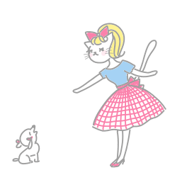 おしゃれ猫のバレエダンサーNo.2