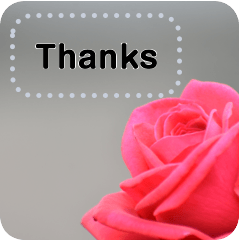 ポストカードのようなメッセージスタンプ4