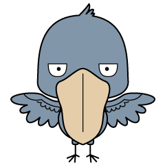 ハシビロコウさんの日常